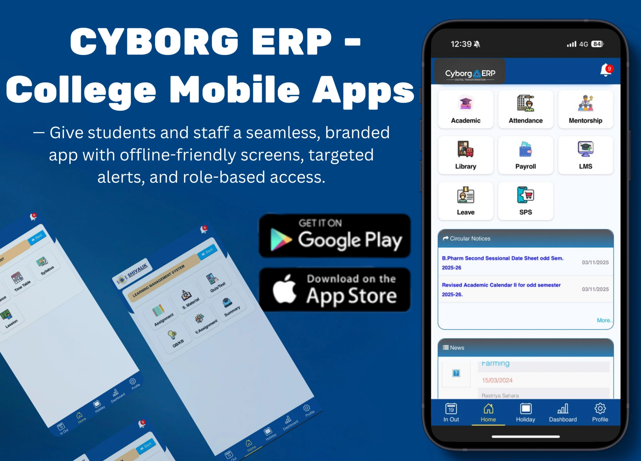 Cyborg ERP - College Erp Mobile App
