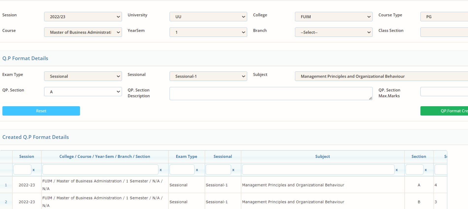 Examination Management System