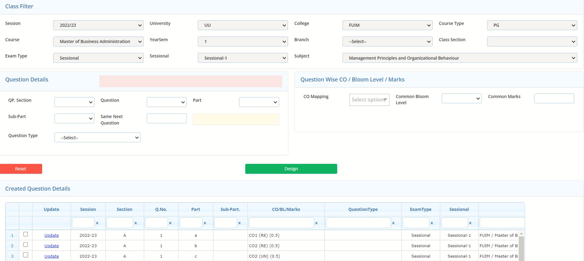 Examination Management System