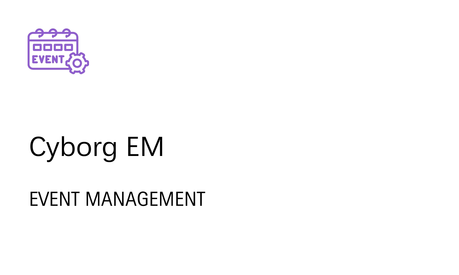Cyborg IT Services,Cyborg ERP - Event management