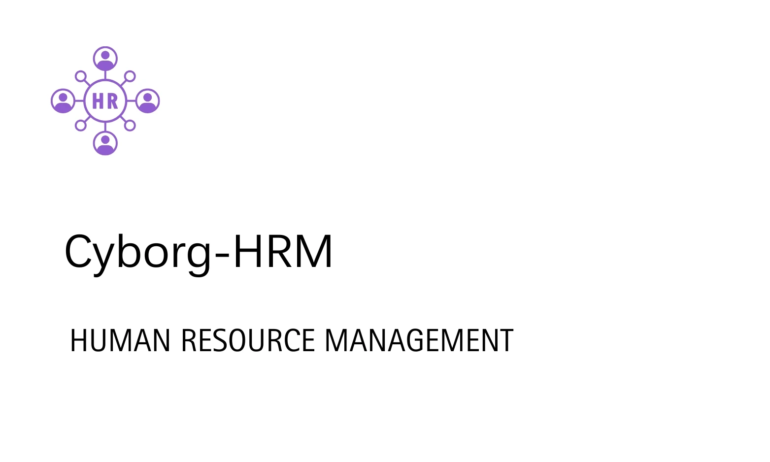 Cyborg IT Services,Cyborg ERP - Human ResourceManagement