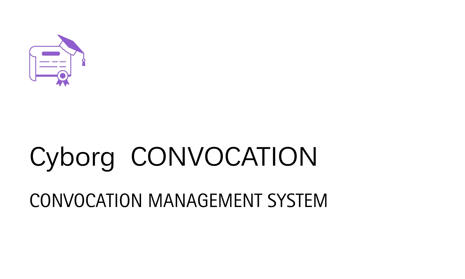 Cyborg IT Services,Cyborg ERP Convocation management system