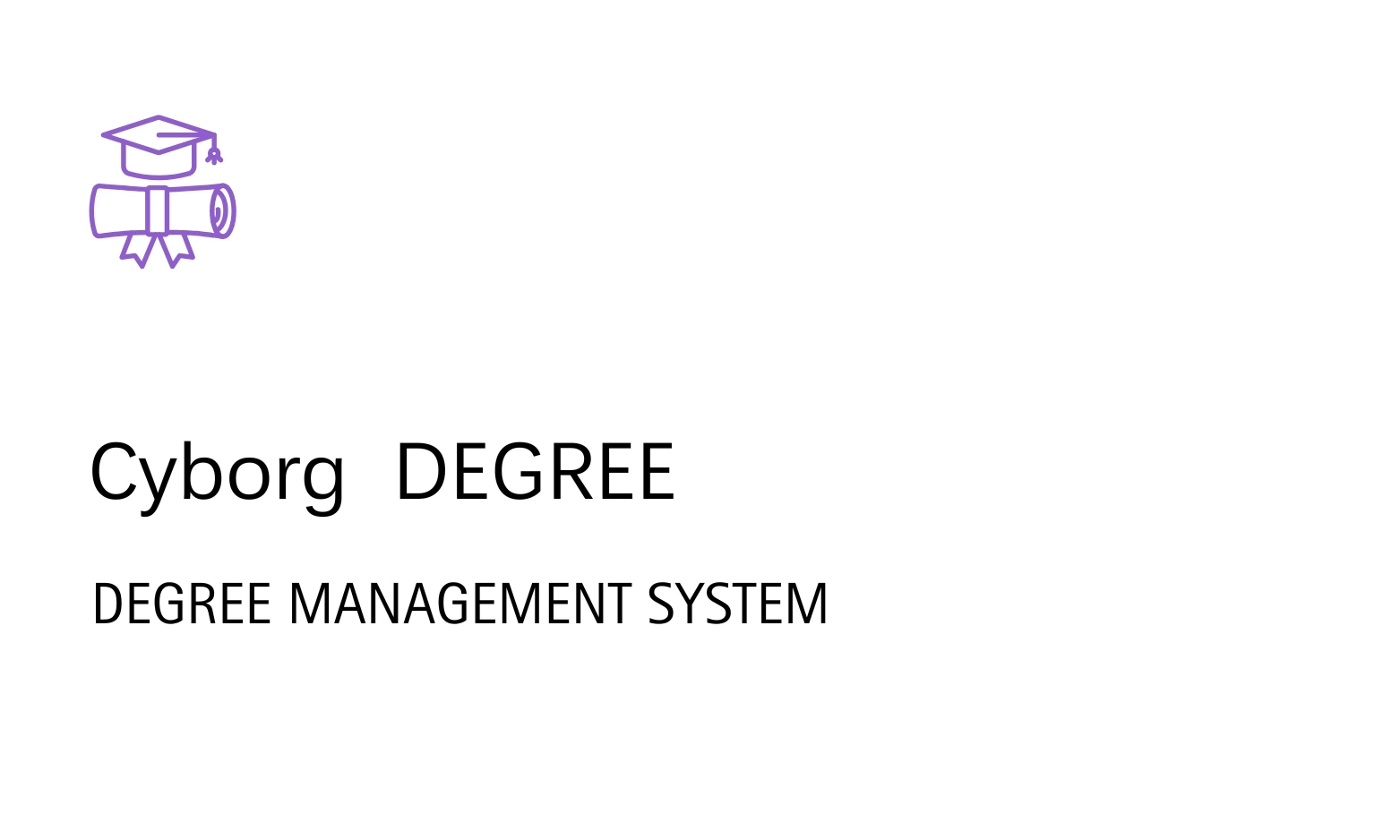 Cyborg IT Services,Cyborg ERP Degree Management system