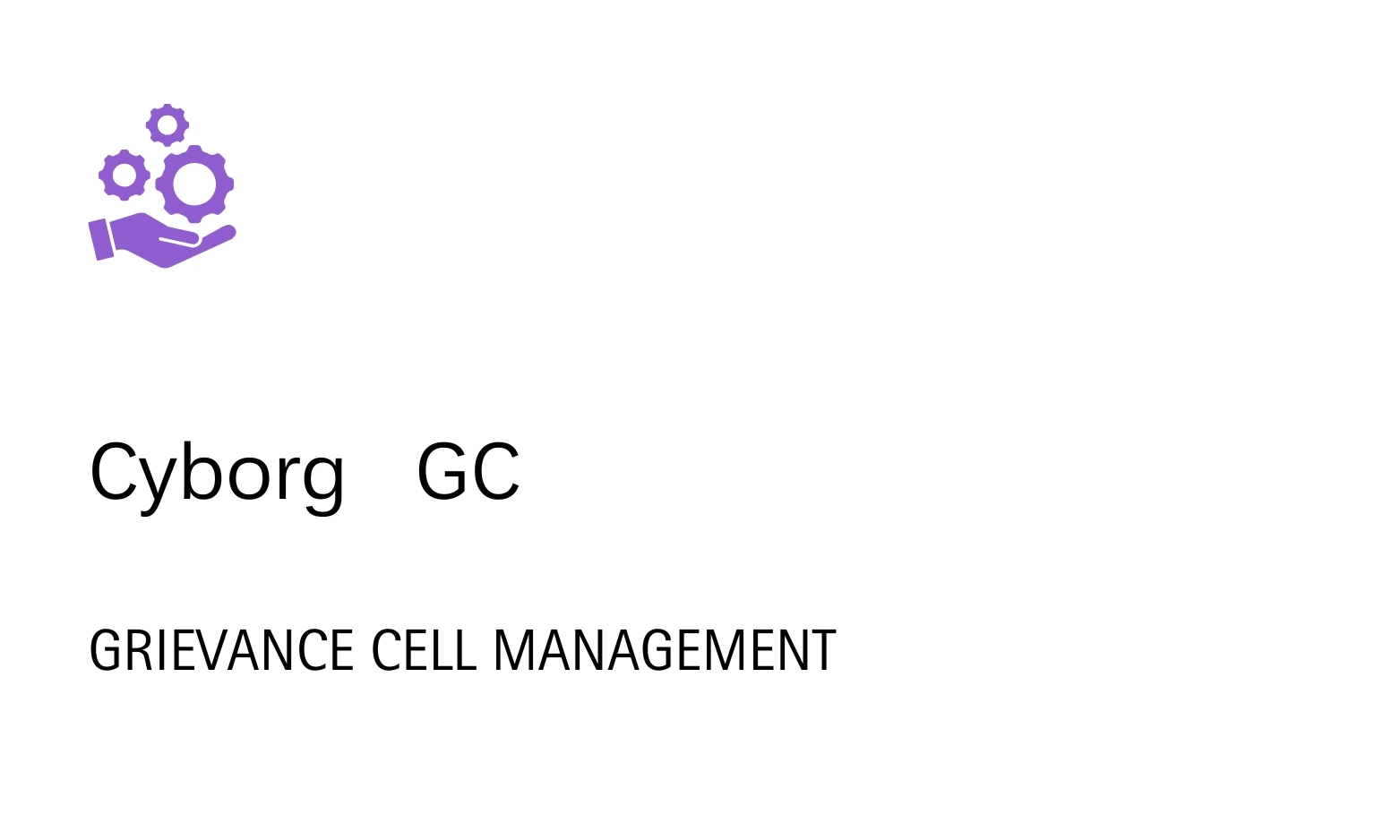 Cyborg IT Services,Cyborg ERP Grievance cell Management