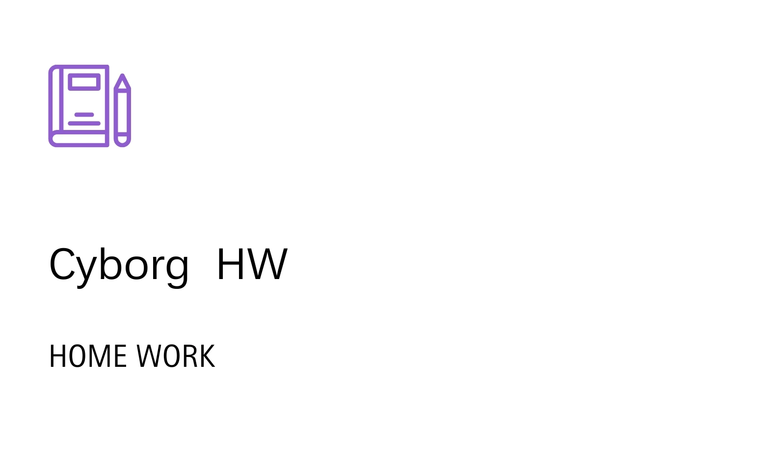 Cyborg IT Services,Cyborg ERP Home Work