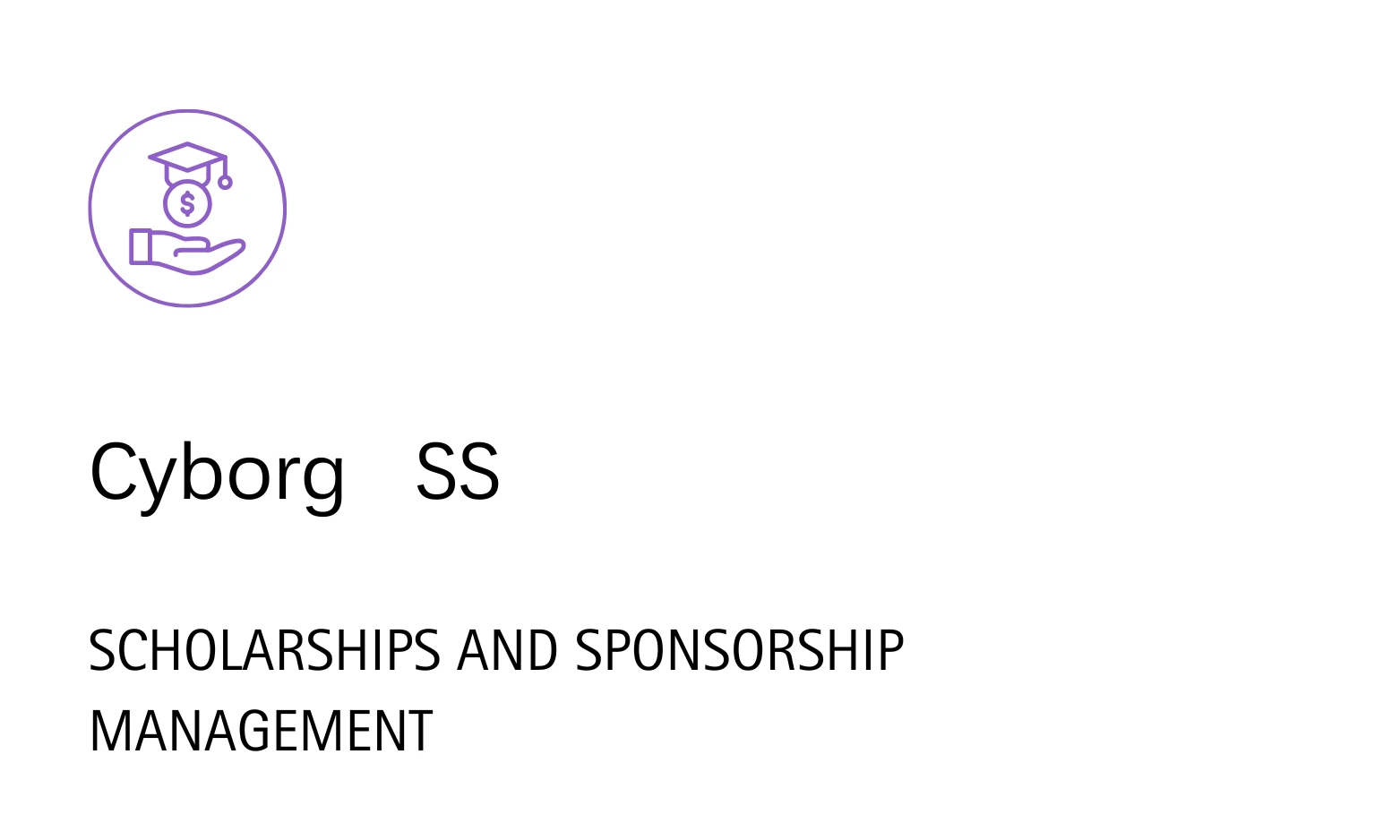 Cyborg IT Services,Cyborg ERP Scholarships and sponsorship management